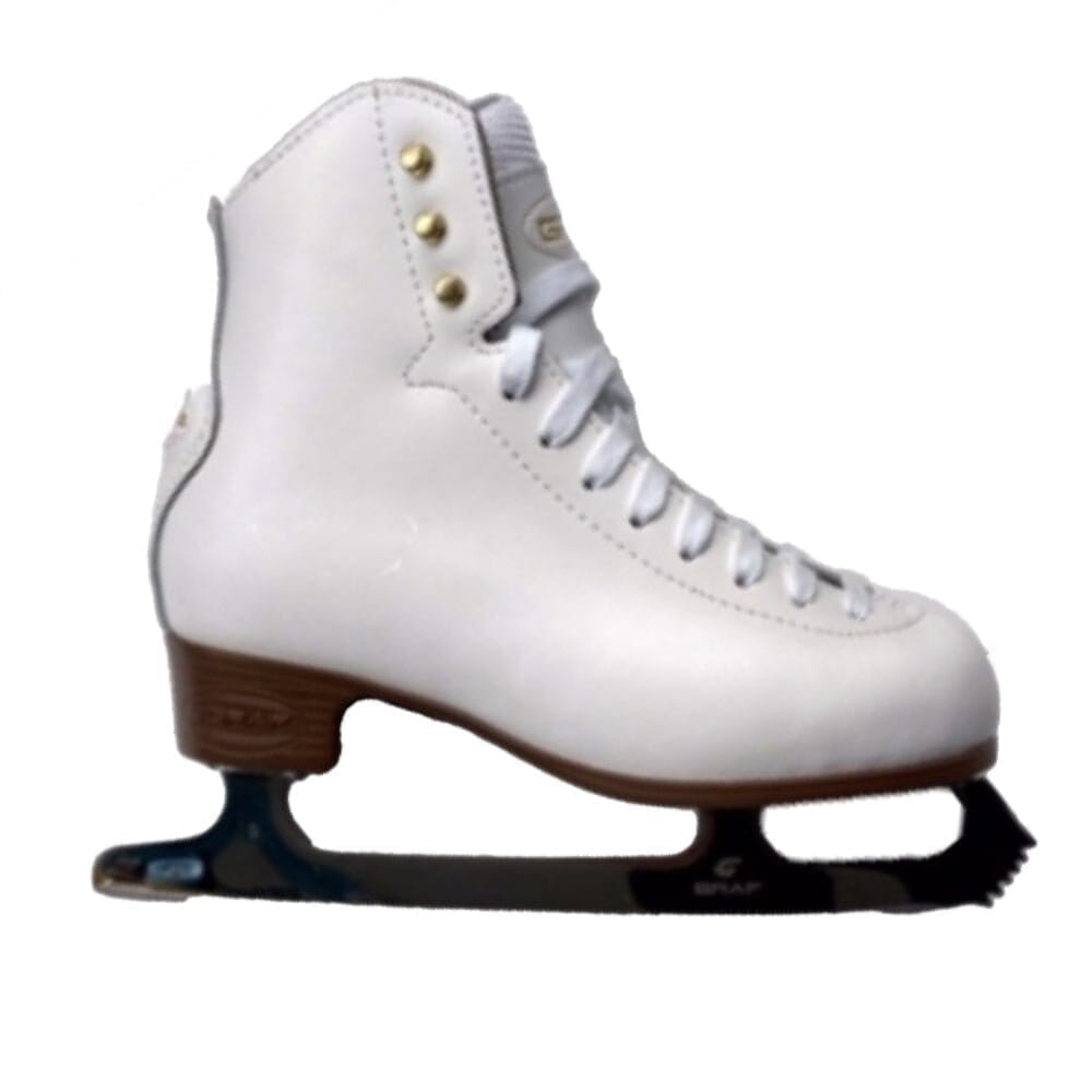 Graf 500 Figure Ice Skates - White - Figure Skates