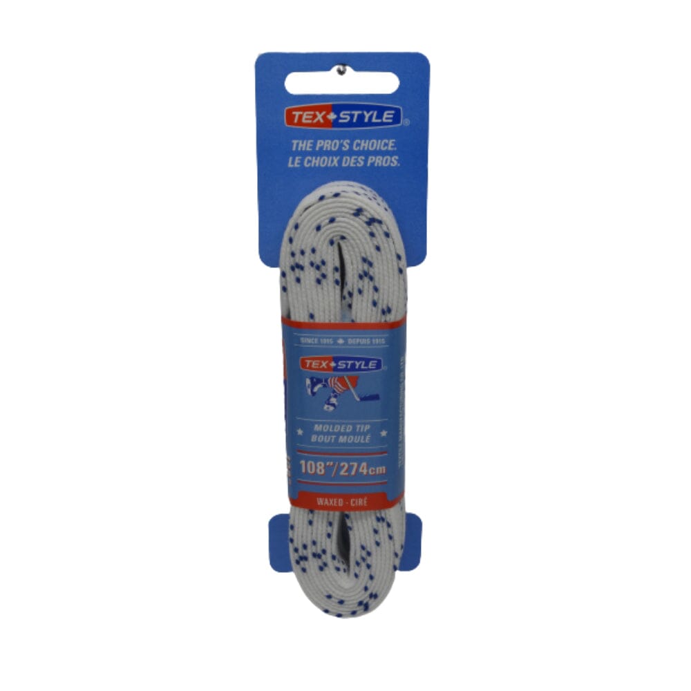 Polace, Non-Waxed Molded Tip Ice Hockey Skate Laces, One