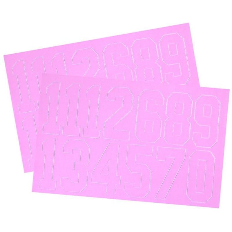 A&R Number Decals - Helmet Accessories