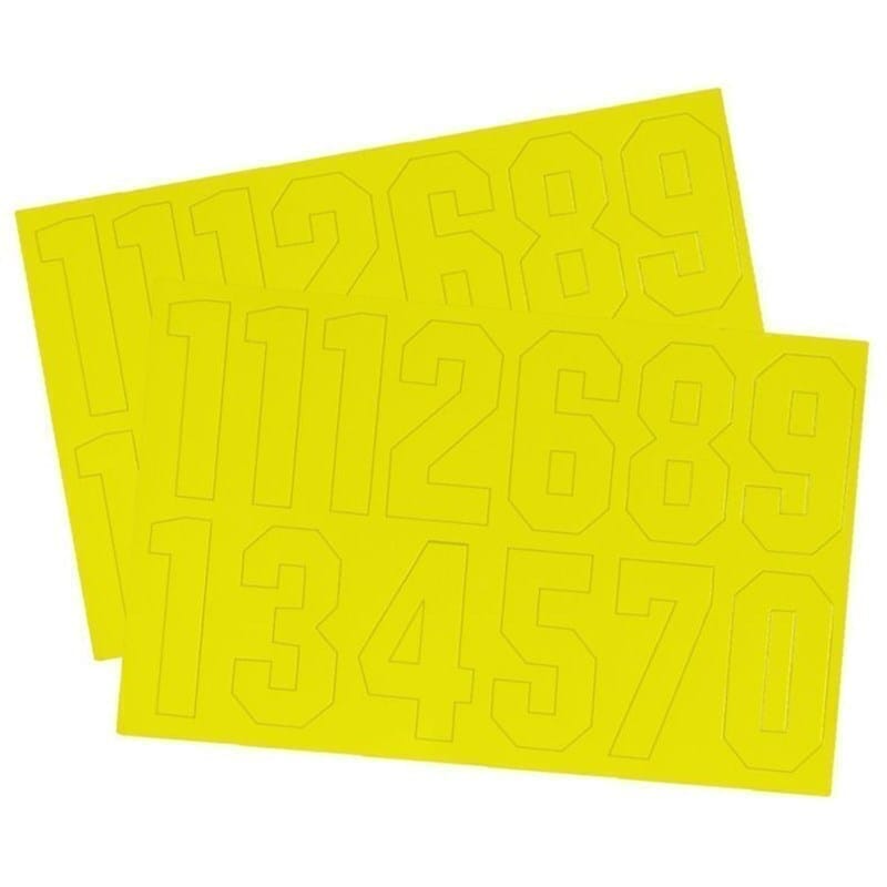 A&R Number Decals - Helmet Accessories