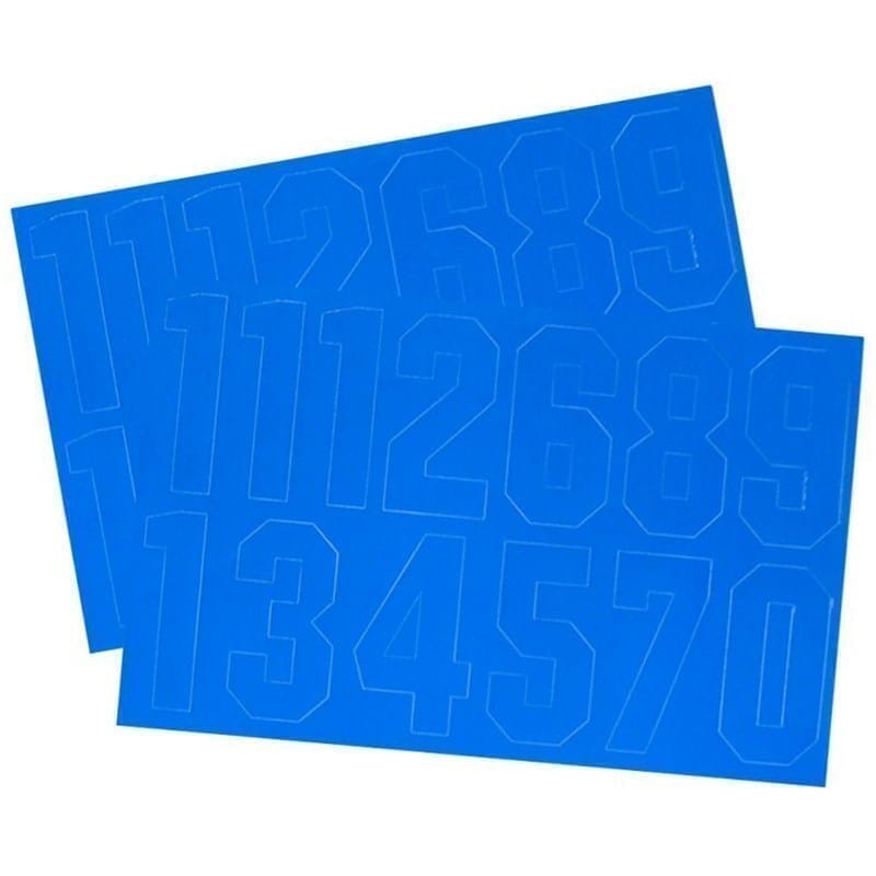 A&R Number Decals - Helmet Accessories