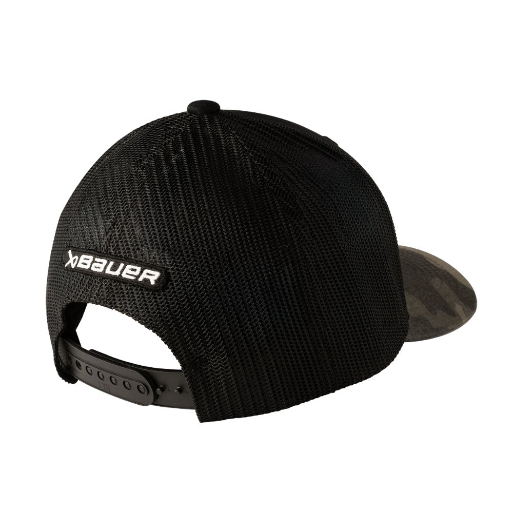 Bauer S26 Curved Brim 2 - Tone Camo Snapback Cap - Caps & Hats