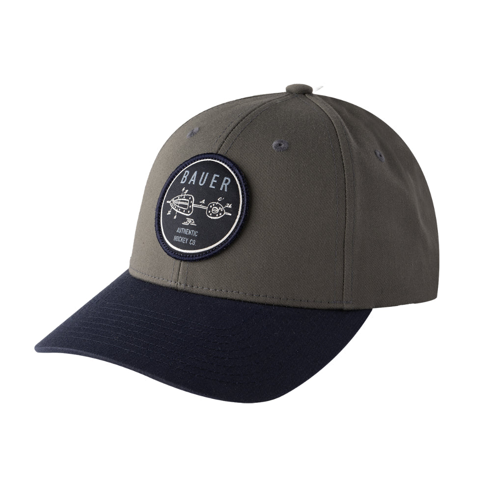 Bauer S26 Curved Brim 2 - Tone Patch Snapback Cap - Caps & Hats