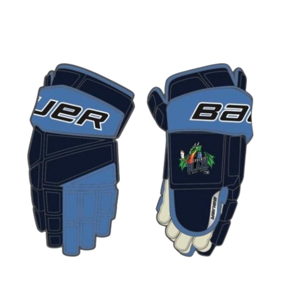 Bauer Team Vapor Pro Custom Hockey Gloves - Coventry Blaze Academy - Custom Player Gloves