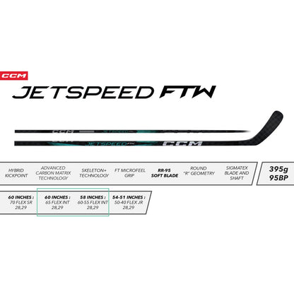 CCM Jetspeed Women's S24 FTW Composite Hockey Stick - Sticks