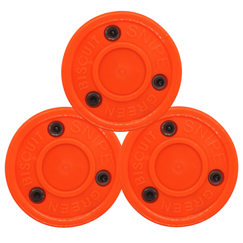 Green Biscuit Snipe Off - Ice Puck - Pucks & Balls