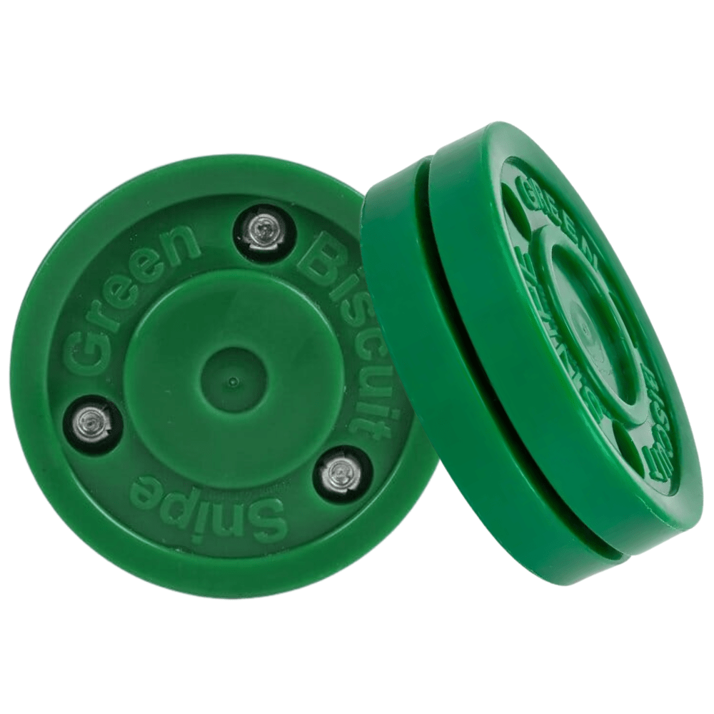 Green Biscuit Snipe Off - Ice Puck - Pucks & Balls