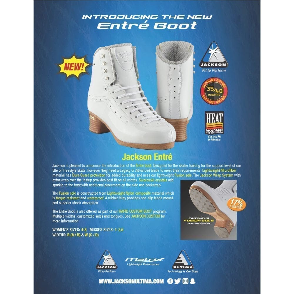 Jackson Entre 2330 Figure Boots Only - White - Figure Boots