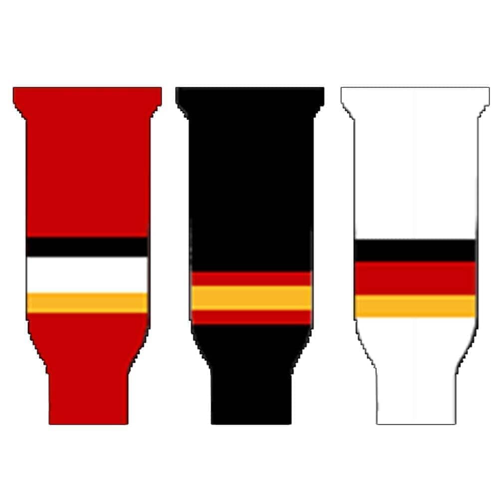 Knitted Ice Hockey Socks - Calgary Flames - Socks