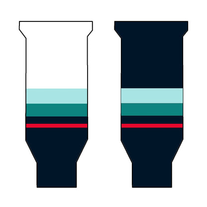 Knitted Ice Hockey Socks - Seattle Kracken - Socks