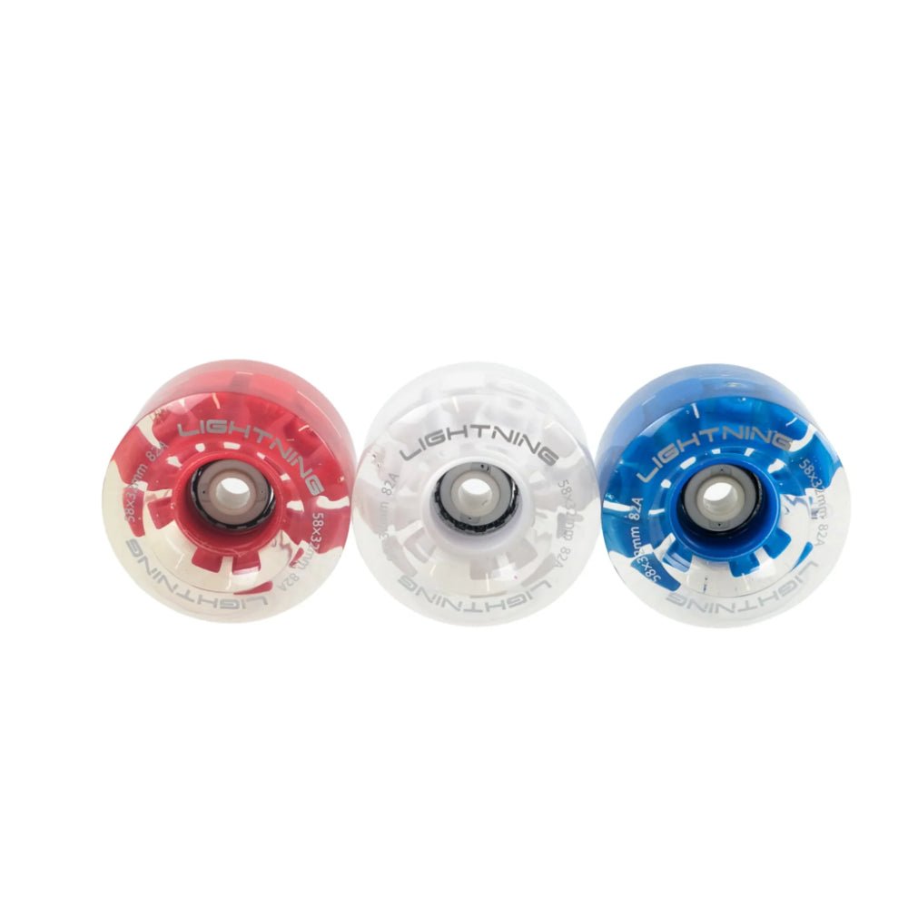 LITE - UP Quad Skate Wheels - Set of 8 - Quad Skate Accessories