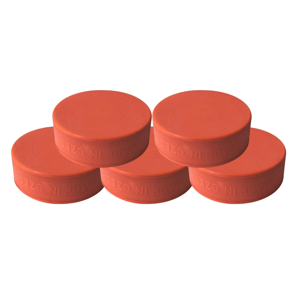 Orange 10oz Pucks - Pucks & Balls