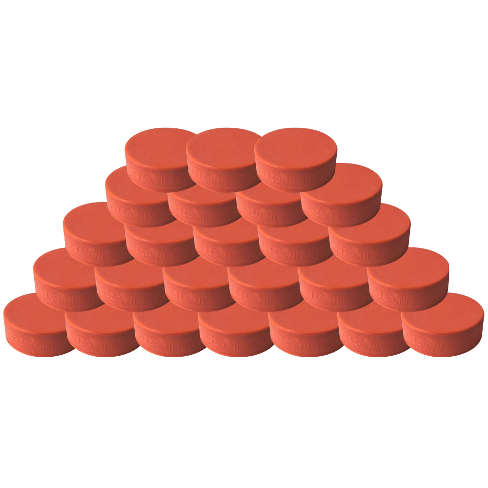 Orange 10oz Pucks - Pucks & Balls