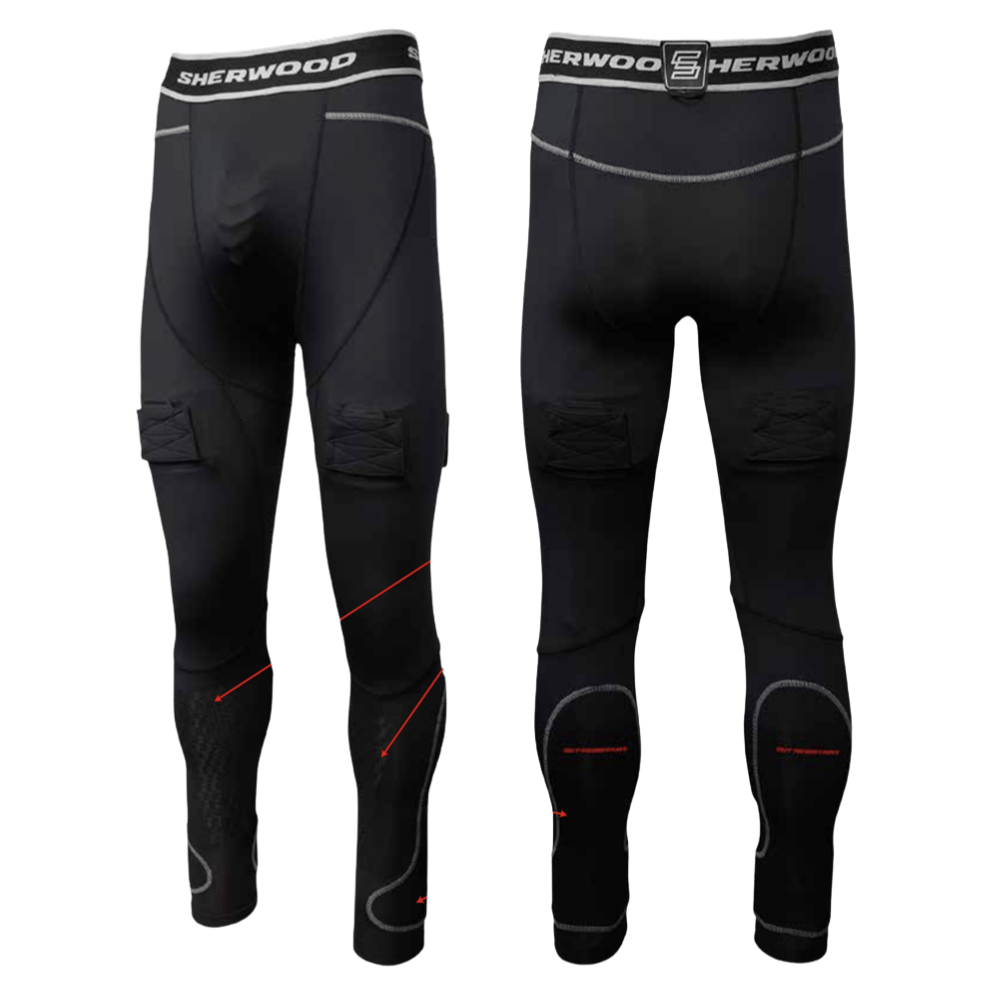Sher - Wood Rekker Compression Jill Pant with Cut Resistant Calf - Jocks & Jills