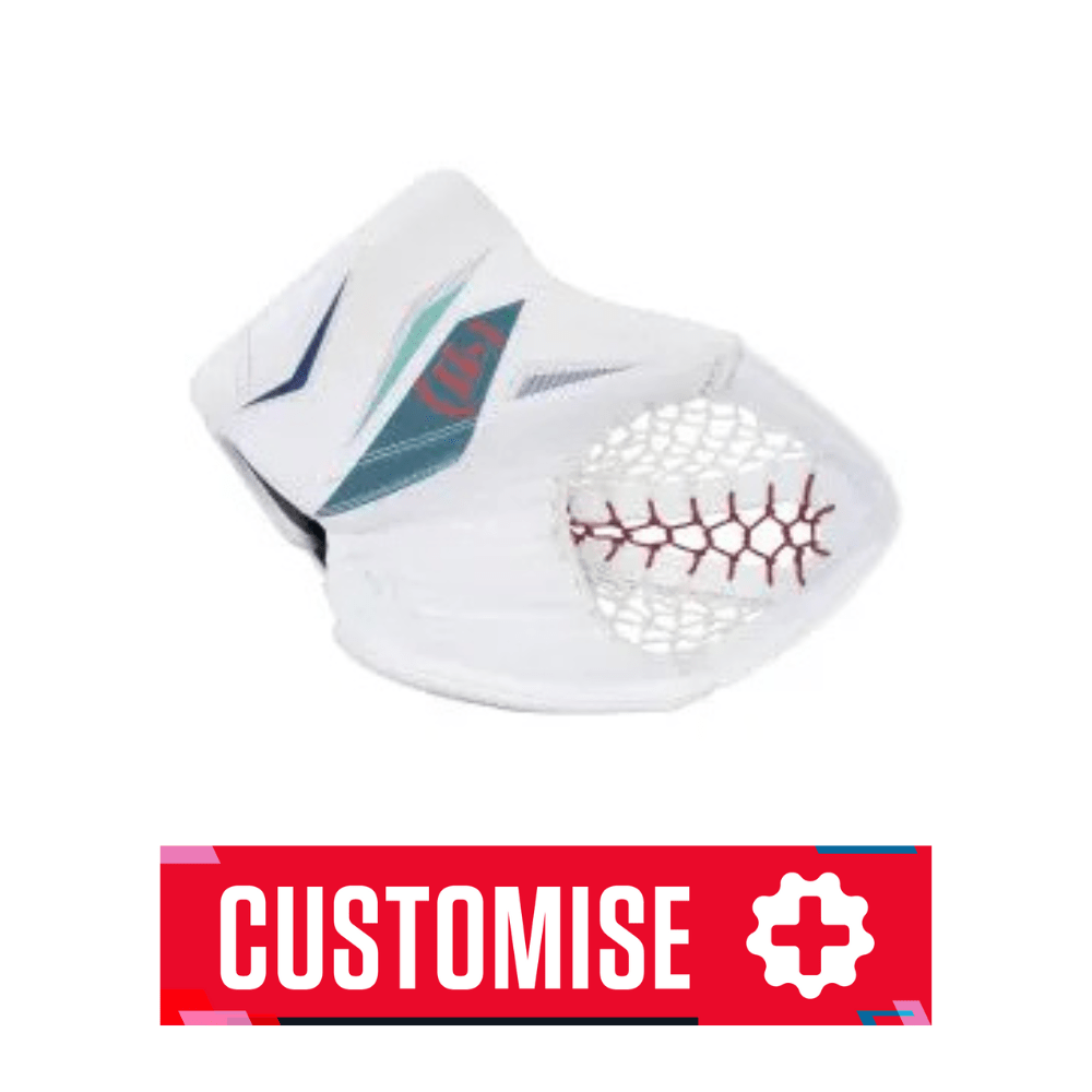 Warrior Alpha Surge Goalie Custom Catcher - Custom Catchers & Blockers