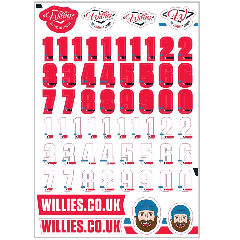 Willies Helmet Decals - Helmet Accessories