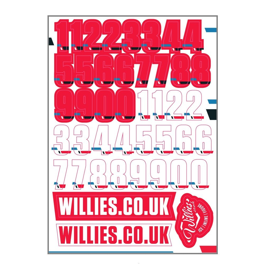 Willies Helmet Decals - Helmet Accessories