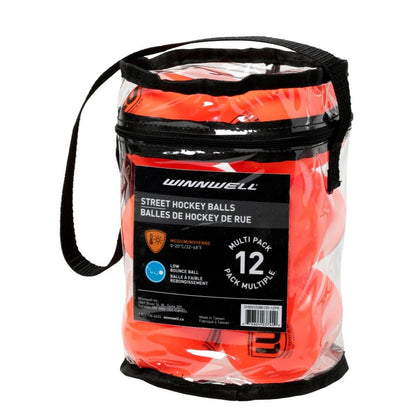 Winnwell Street Hockey Ball - 12 Pack - Pucks & Balls